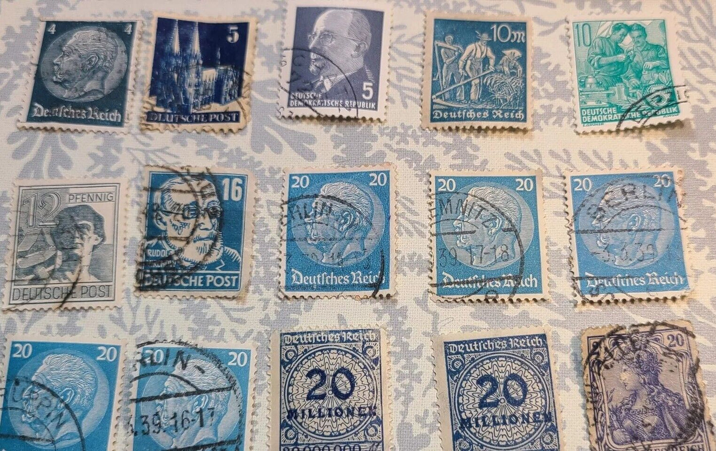 Vintage Collectible Postage Stamps Lot Germany Deutsches Reich Post Assortment
