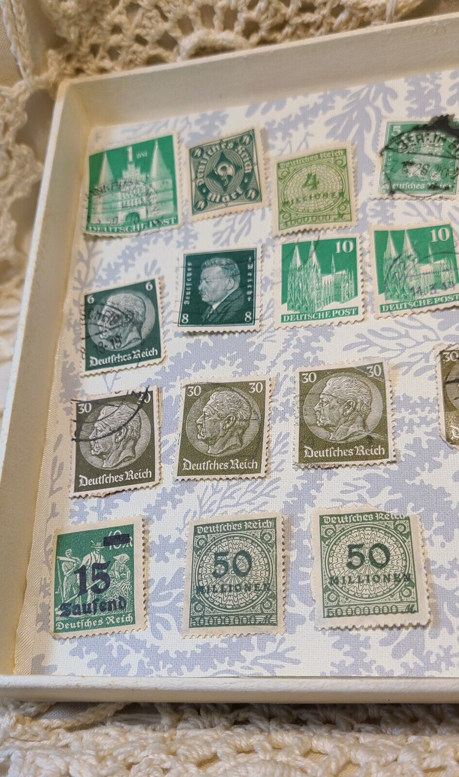 Vintage Collectible Postage Stamps Lot Germany Deutsches Reich Post