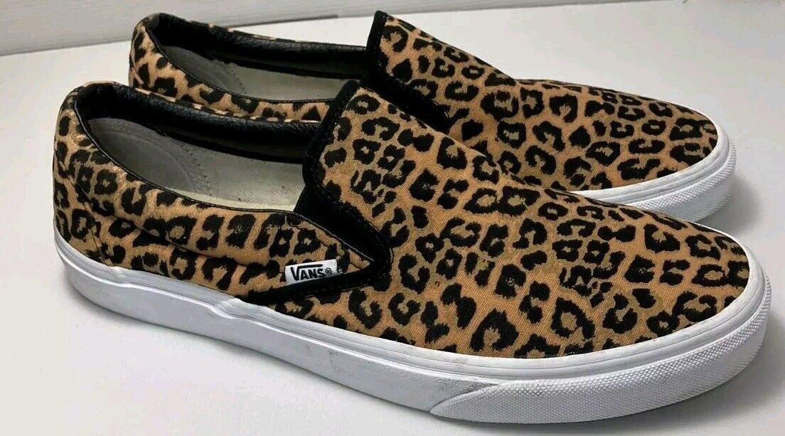 Vans Classic SlipOn Shoes Animal Print Digi Leopard Mens Size 12