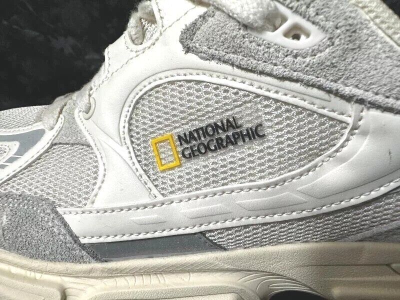 National Geographic Contour Sneaker Ivory Gray Men's 9.5 Rare South Korea