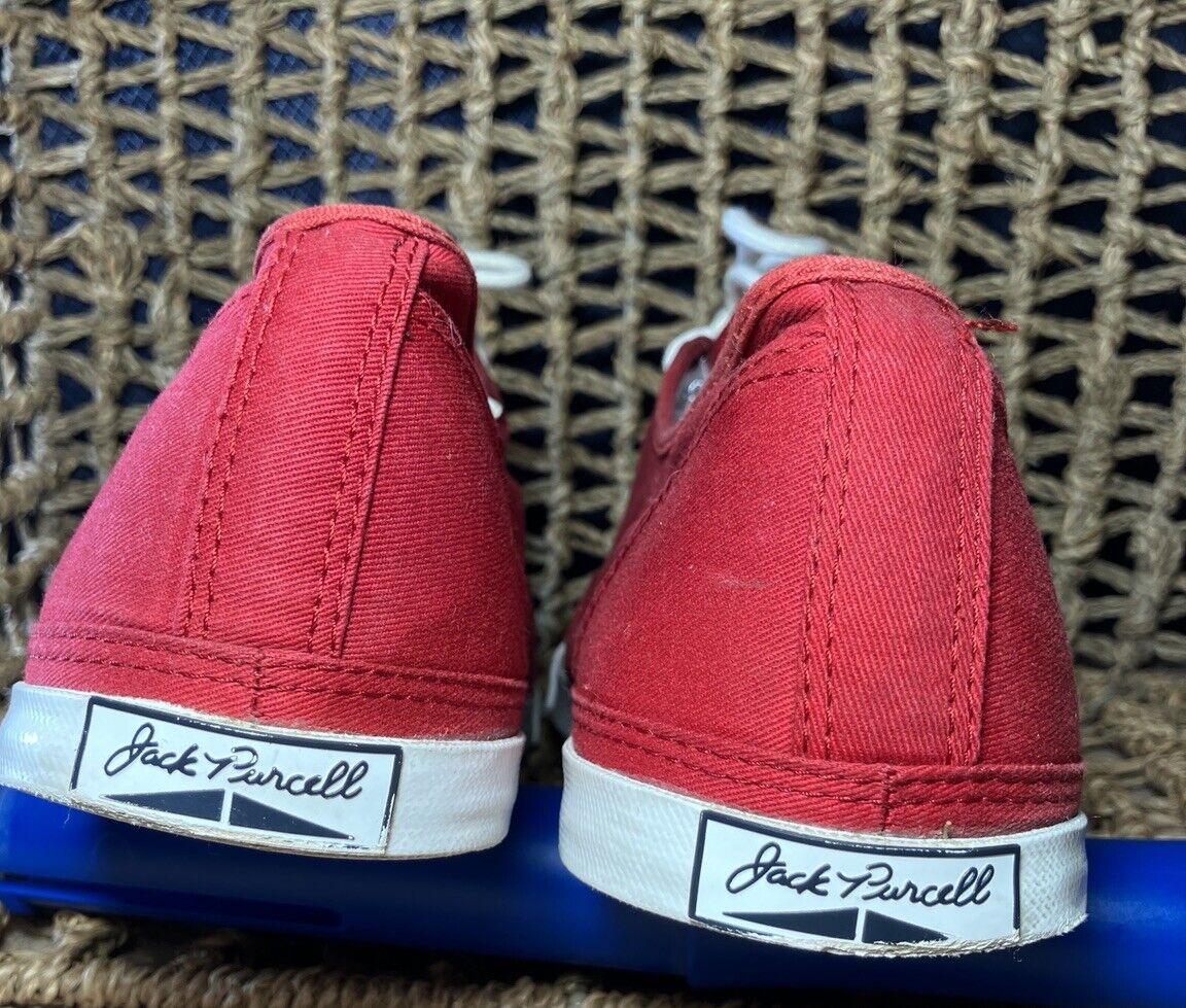 Converse Maroon Red Jack Purcell Sneaker. Vintage Aged. Mens 13