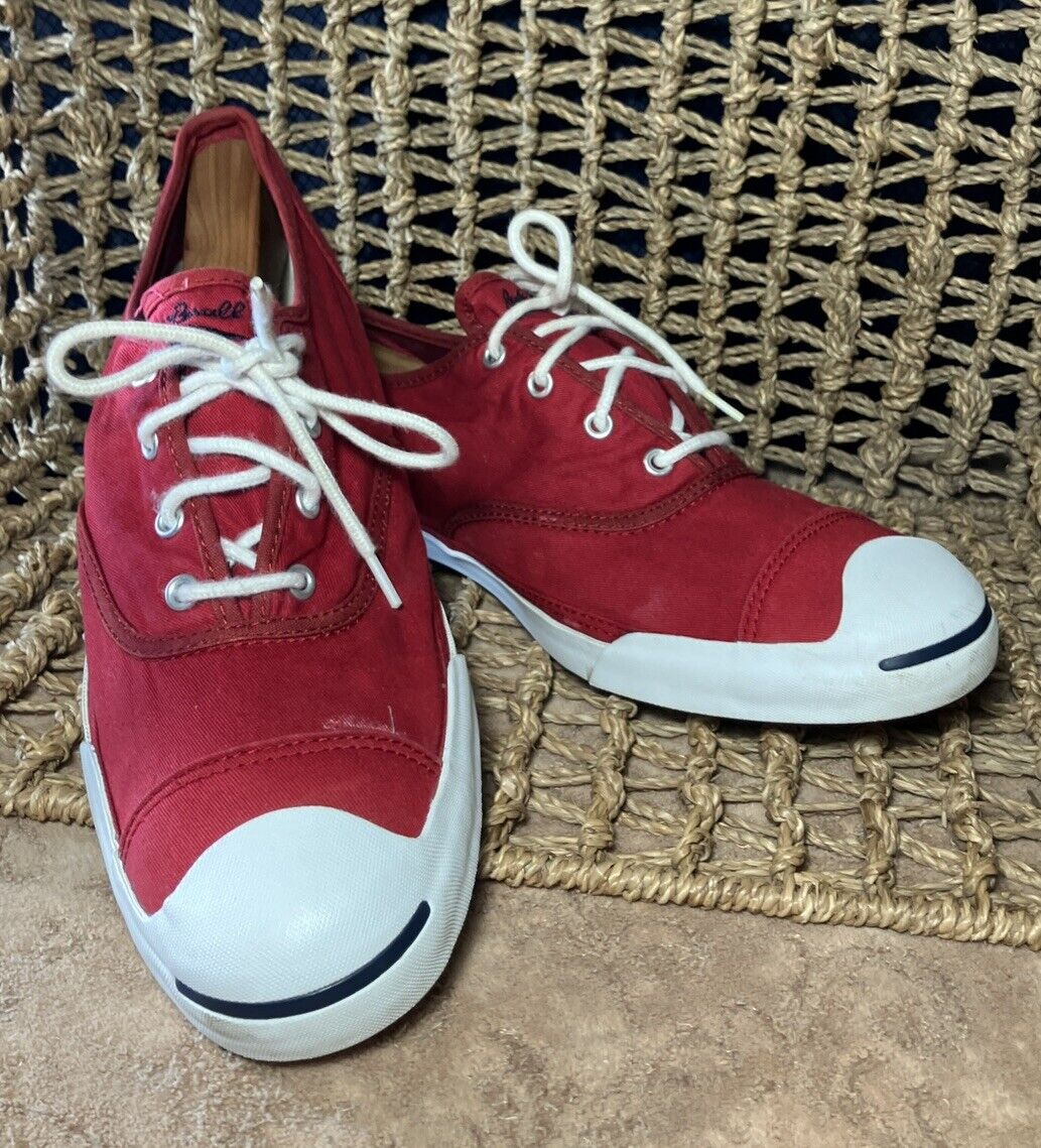 Converse Maroon Red Jack Purcell Sneaker. Vintage Aged. Mens 13