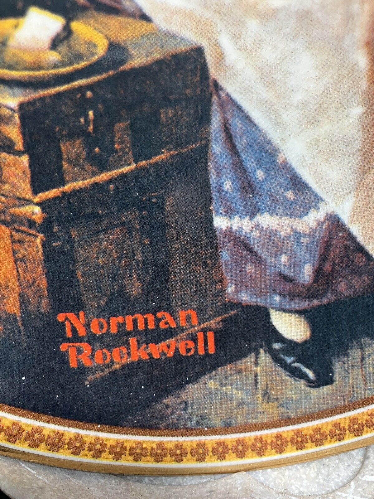 Norman Rockwell " Dreaming In The Attic " - Rediscovered Women Collector Plates