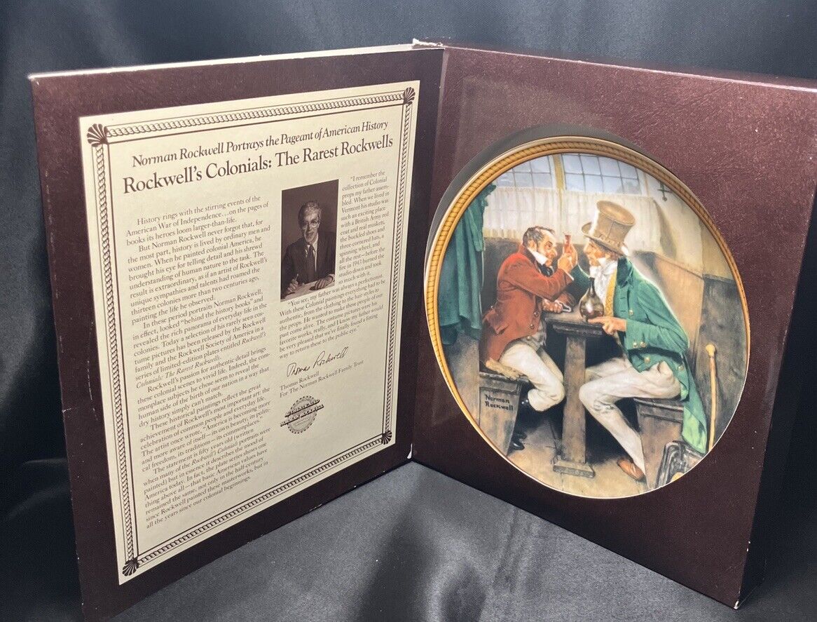 Edwin M. Knowles Norman Rockwells The Rarest Rockwells Plate Clinching the Deal