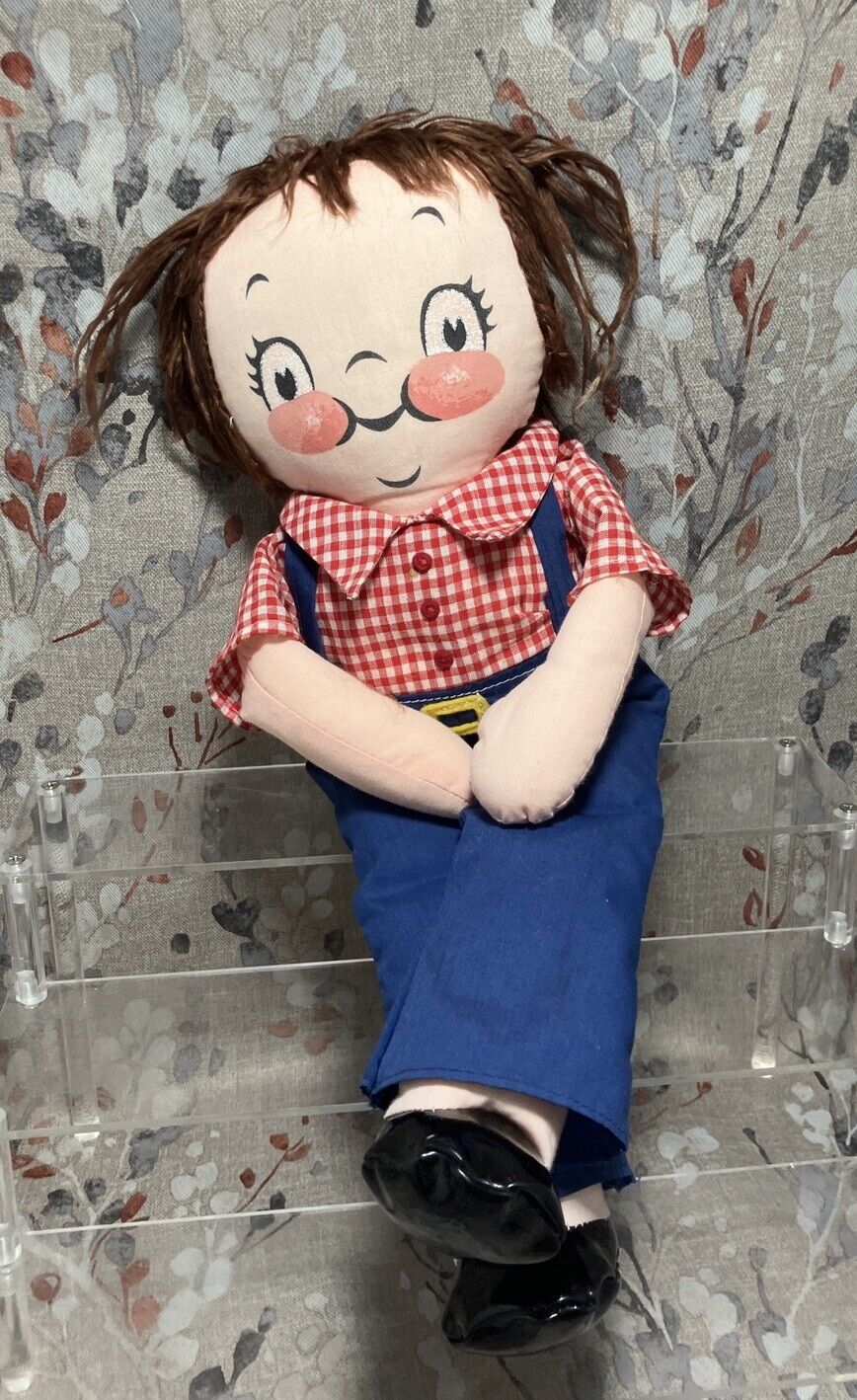 Vintage 1973 15.5" Original "The Campbell Kid" Cloth Doll Boy W/ Original Outfit