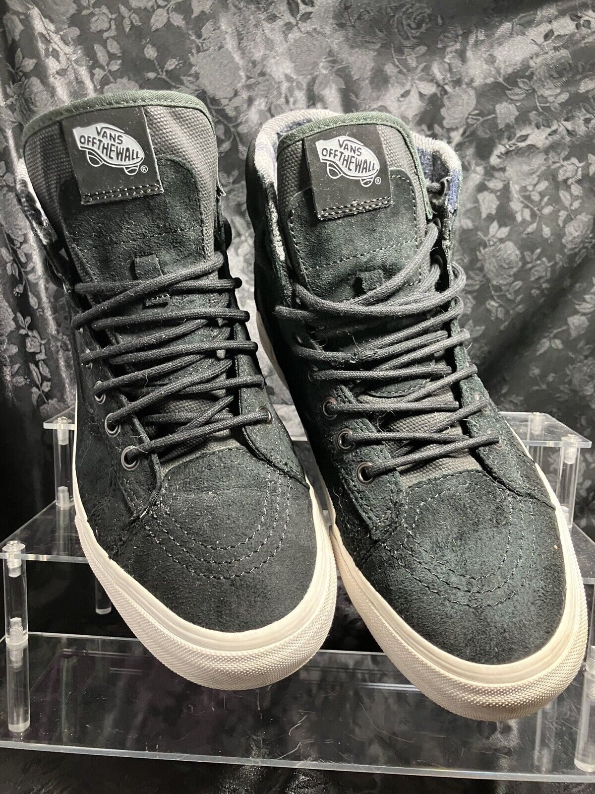 Vans SK-8 Off The Wall High Scotchgard, 721356, Blk Mens Skater Shoes Size 8.5
