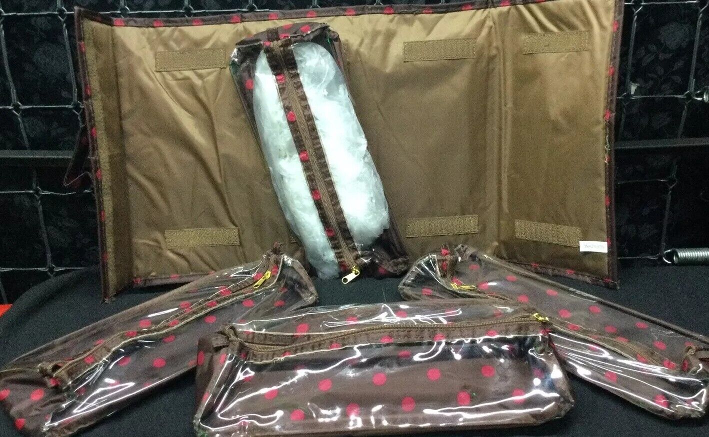 Joy Mangano Better Beauty Case Extra Large Size Roll Up Case Excellent Condition