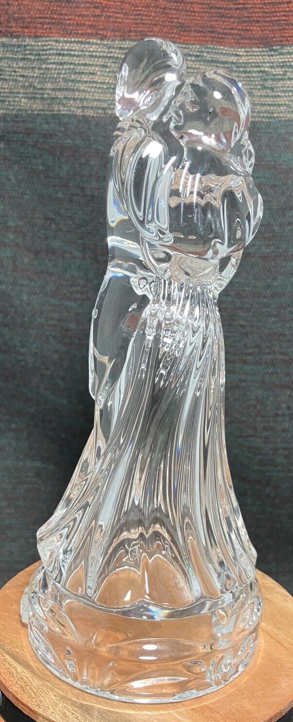 Princess House Crystal Bride and Groom Cake Topper 6.5" 24% lead Crystal