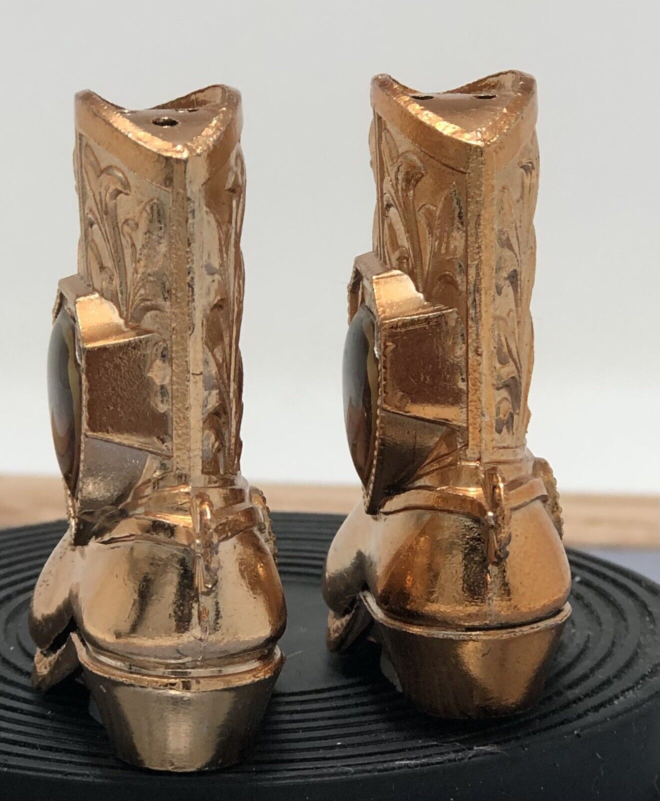 Elvis Presley Western Boots Salt & Pepper Shakers Souvenir Made In Japan Rare