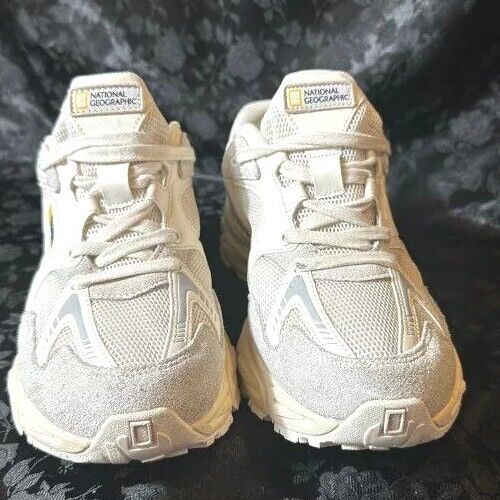 National Geographic Contour Sneaker Ivory Gray Men's 9.5 Rare South Korea