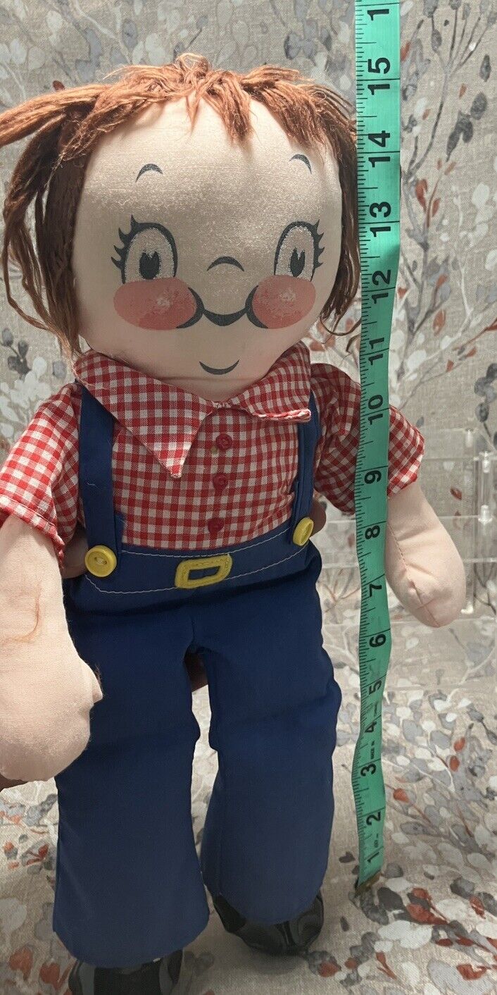 Vintage 1973 15.5" Original "The Campbell Kid" Cloth Doll Boy W/ Original Outfit