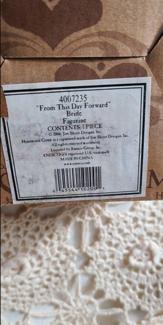 Jim Shore "From This Day Forward" Bride Figurine Keepsake NIB