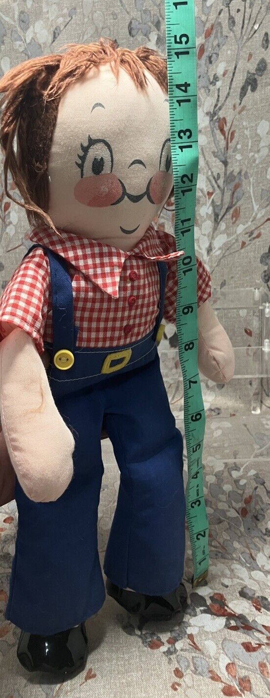 Vintage 1973 15.5" Original "The Campbell Kid" Cloth Doll Boy W/ Original Outfit