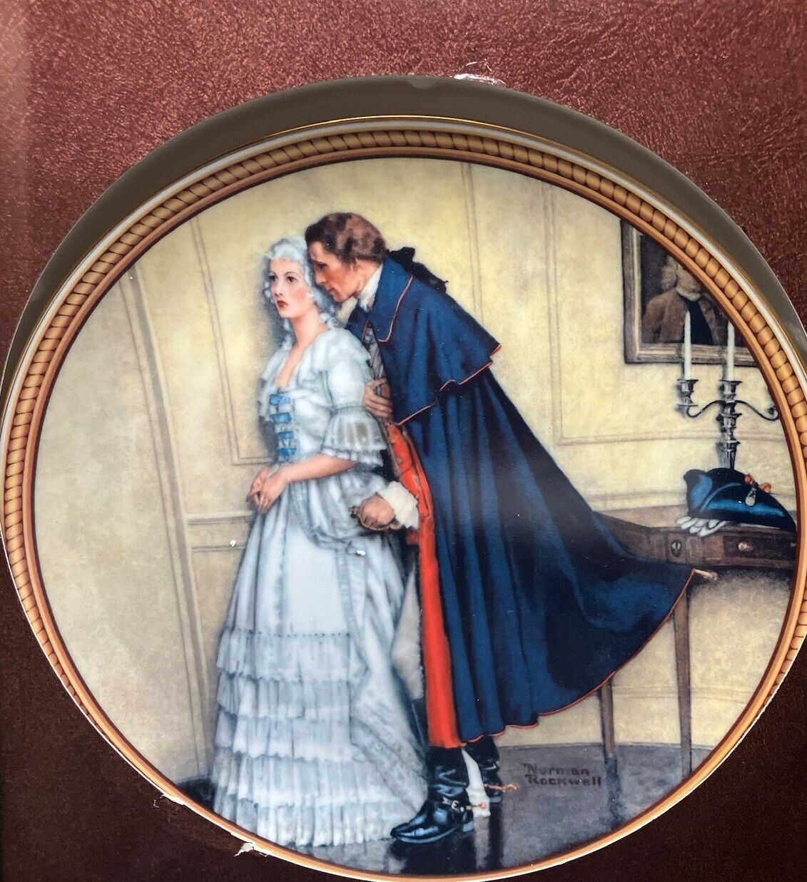 NORMAN ROCKWELL'S LIMITED EDITION "THE UNEXPECTED PROPOSAL" COLLECTORS PLATE