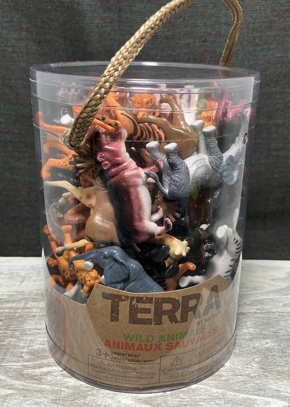 Terra Battat 60 Piece Assorted Figures Wild Animals