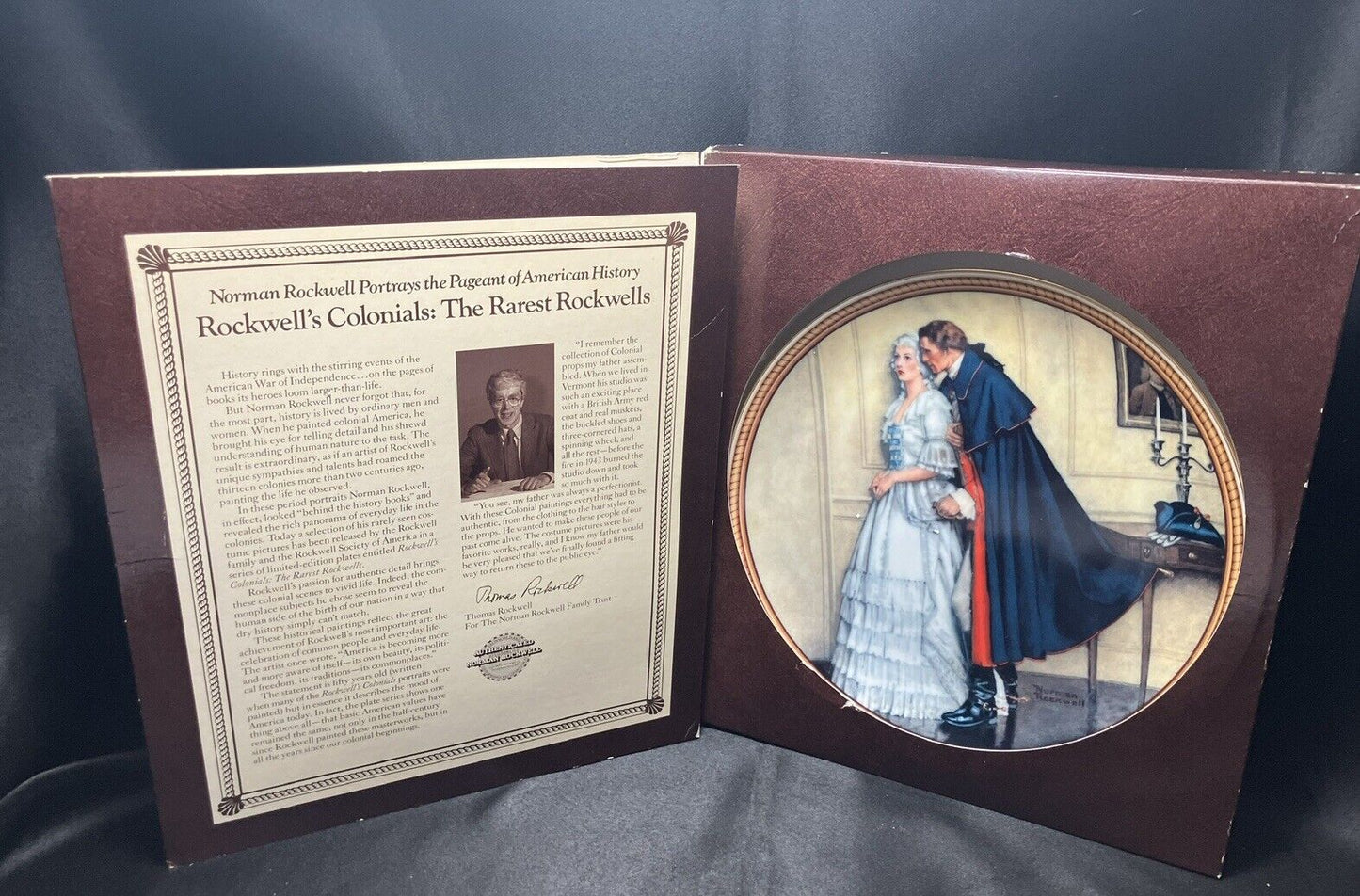 NORMAN ROCKWELL'S LIMITED EDITION "THE UNEXPECTED PROPOSAL" COLLECTORS PLATE