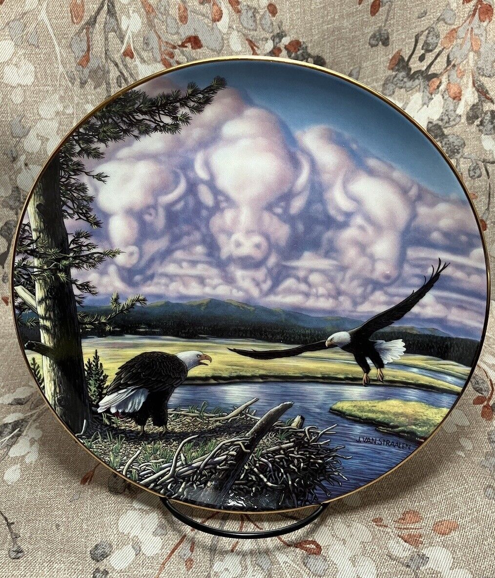 DANBURY MINT "RETURN TO THE PLAINS" LIMITED EDITION Plate by John Van Straalen