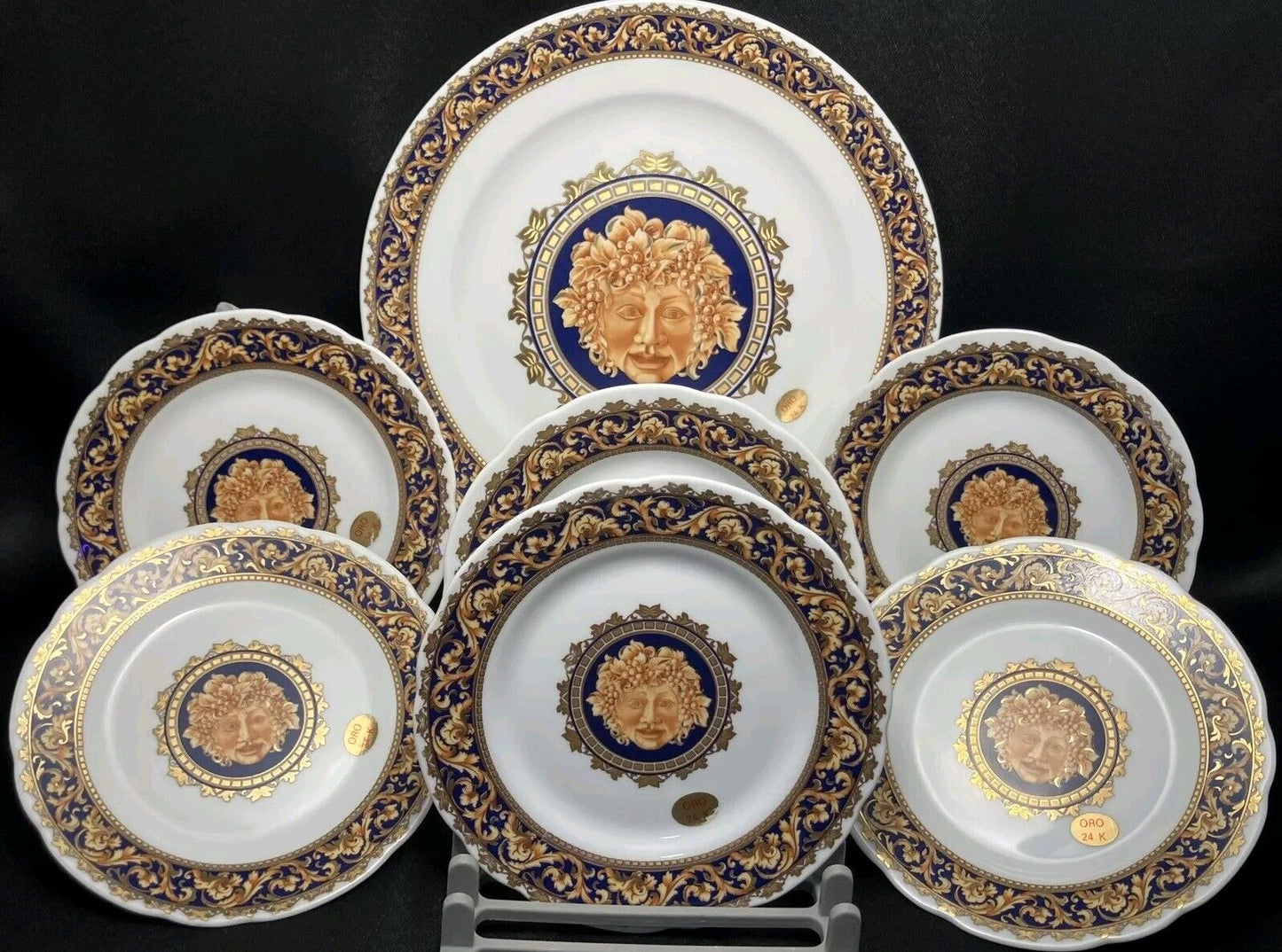 Rare Vintage T. Limoges Bacchus Design Depos Dal 1969 Made In Italy 13 Pieces