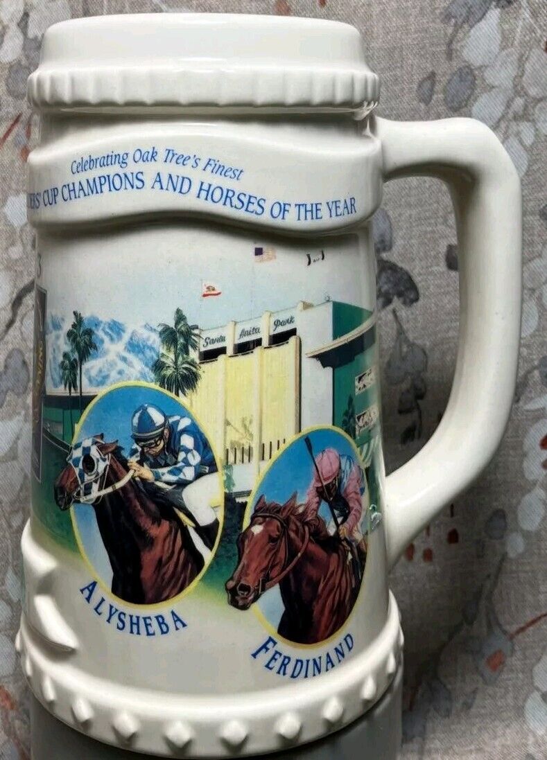 1993 Oak Tree Breeders Cup Champion Santa Anita Park Limited Edition Beer Stein