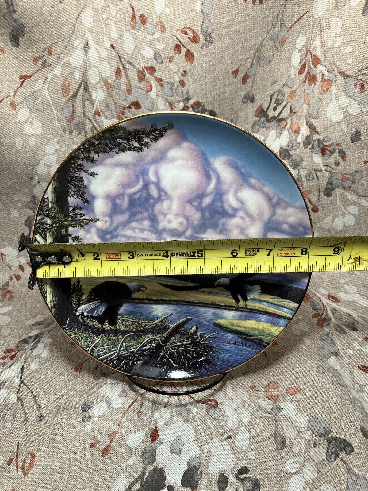 DANBURY MINT "RETURN TO THE PLAINS" LIMITED EDITION Plate by John Van Straalen
