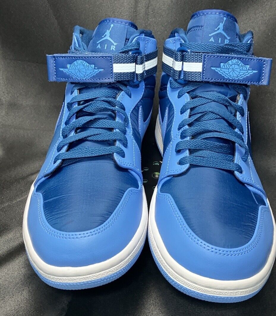 Nike AIR JORDAN 1 HIGH STRAP French Blue 342132 407 Sz 11.5 AJ Retro 1s UNC BLUE