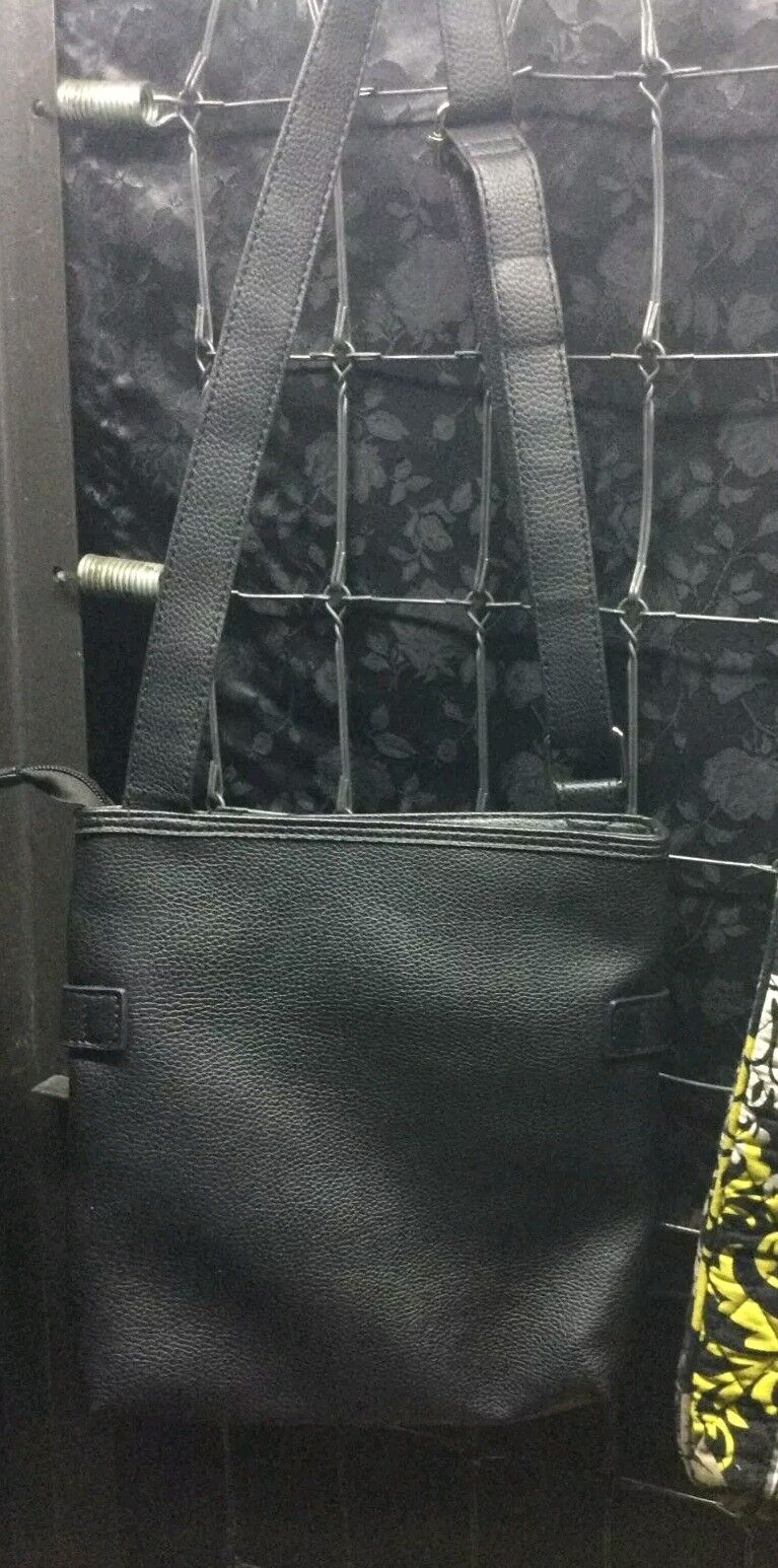 Lot of Three Crossbody Purses Bags For Women Vera Bradley Rosetti Black & Yellow