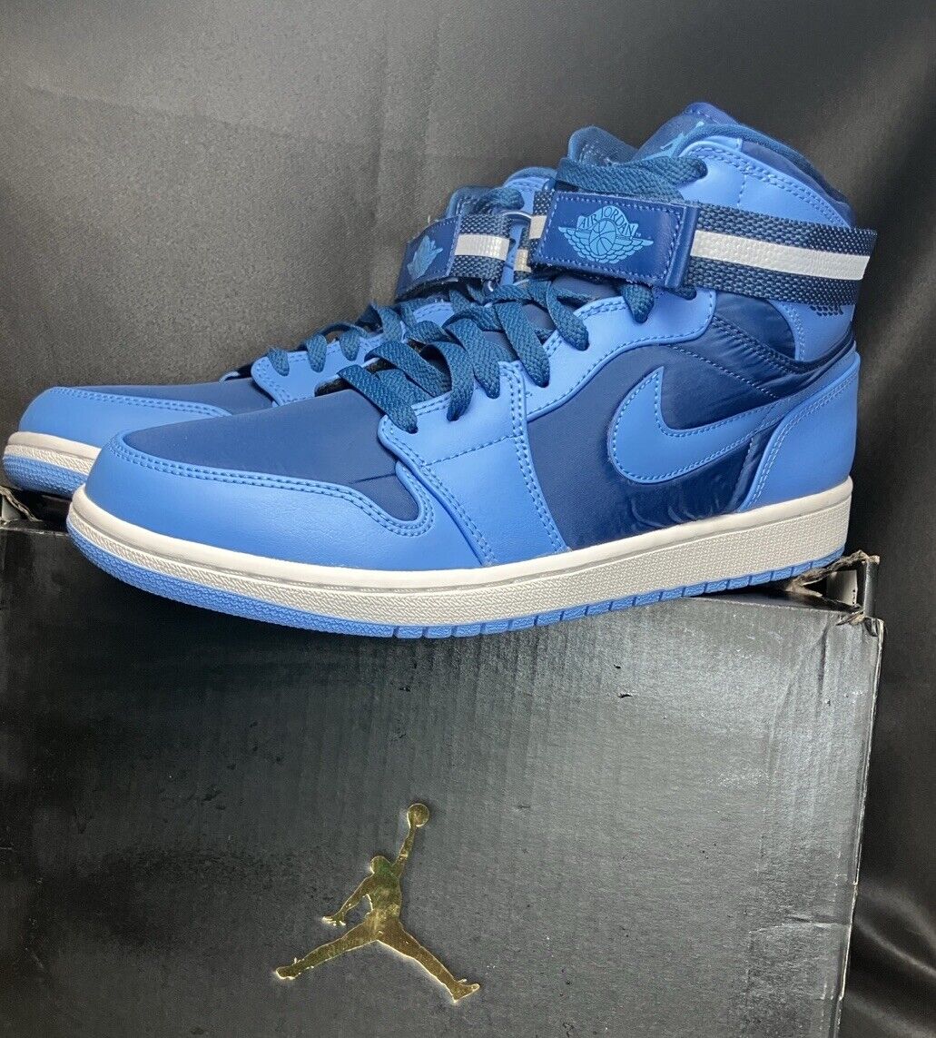 Nike AIR JORDAN 1 HIGH STRAP French Blue 342132 407 Sz 11.5 AJ Retro 1s UNC BLUE