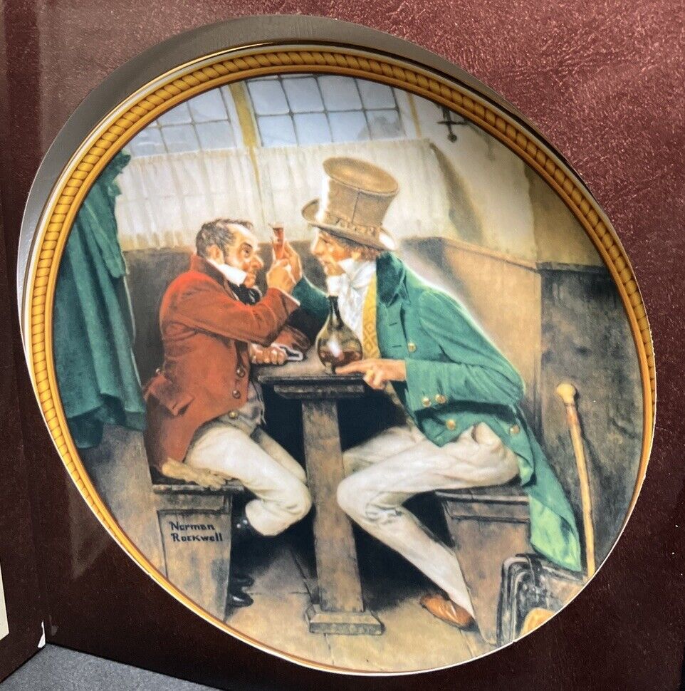 Edwin M. Knowles Norman Rockwells The Rarest Rockwells Plate Clinching the Deal