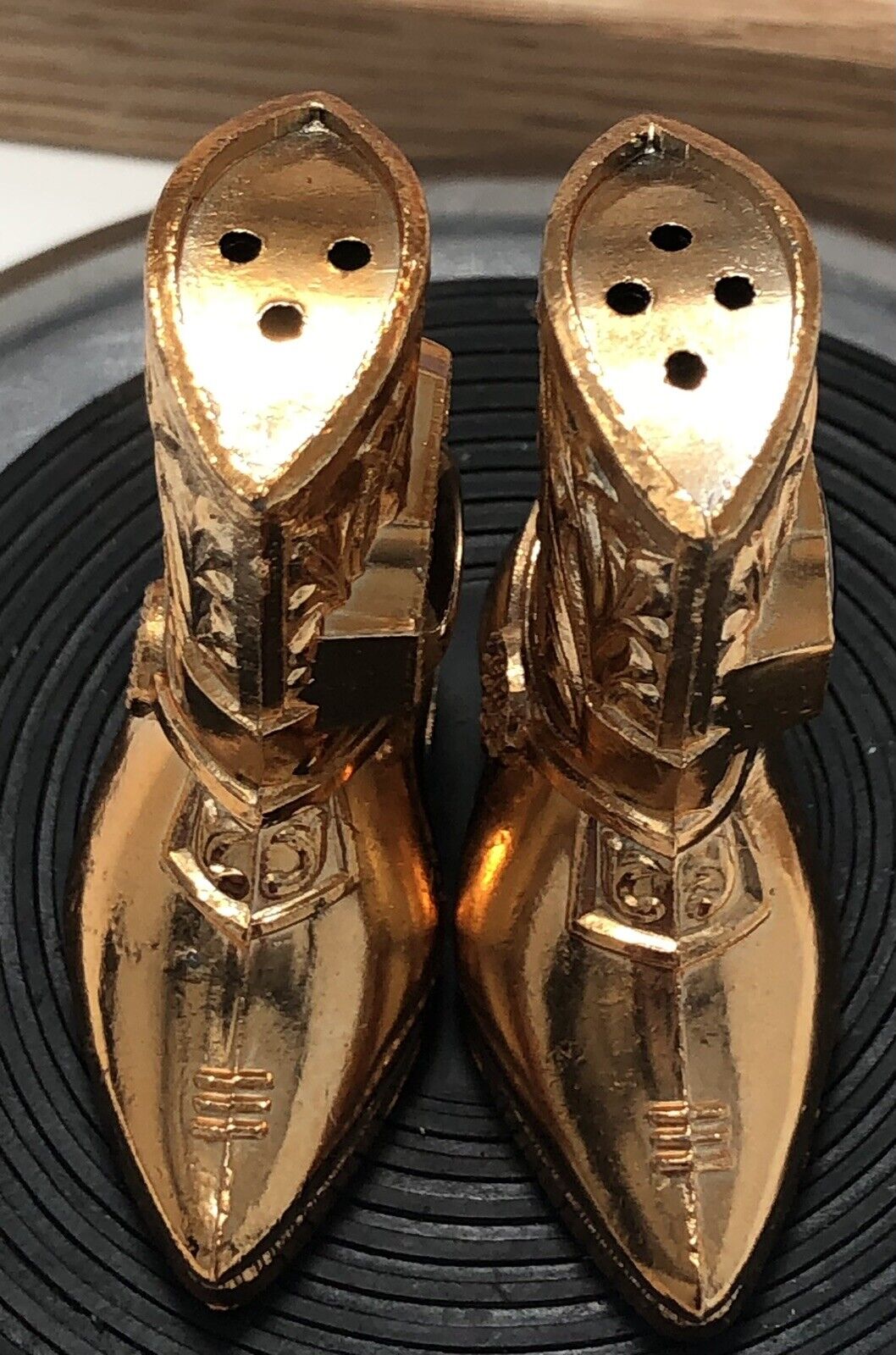 Elvis Presley Western Boots Salt & Pepper Shakers Souvenir Made In Japan Rare