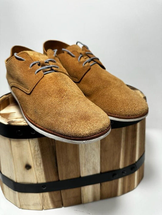 Nisola Sedona Lightweight Suede Leather Derby Shoe Made In Peru Size 9