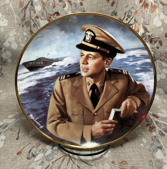 JFK Franklin Mint Limited Edition Porcelain Plate - “Hero of PT109”