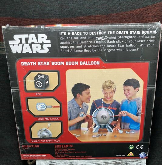 Star Wars Death Star Boom Boom Balloon Board Game Disney Spinmaster Brand New