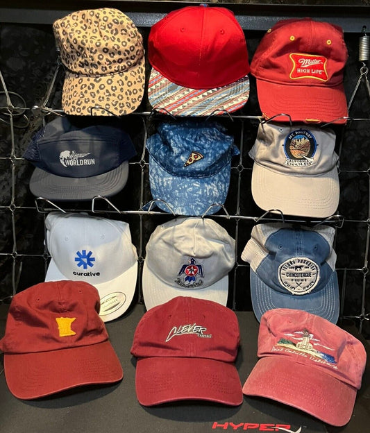 Hat Lot 12 Mixed Variety Themes Colors Adjustable Unisex Classic & Vintage Style