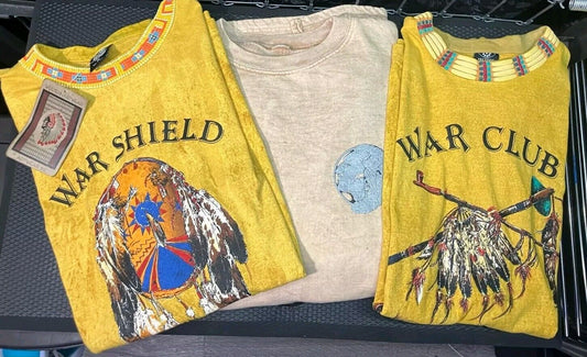 Native American Lot Factory Artwear War Club War Shield Santa Fe Connect L-XL