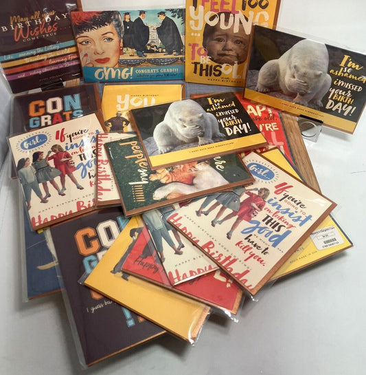 Greeting Cards Lot For Grad Birthday & All Occasions Offensive+Delightful Brand