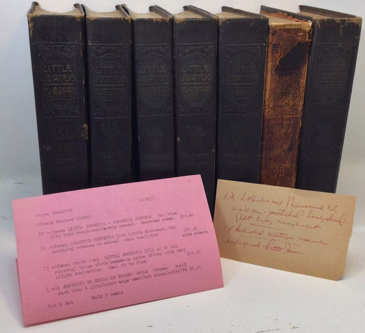 Vintage 1916 Elbert Hubbard Little Journeys Memorial Edition 7 Books Hardback