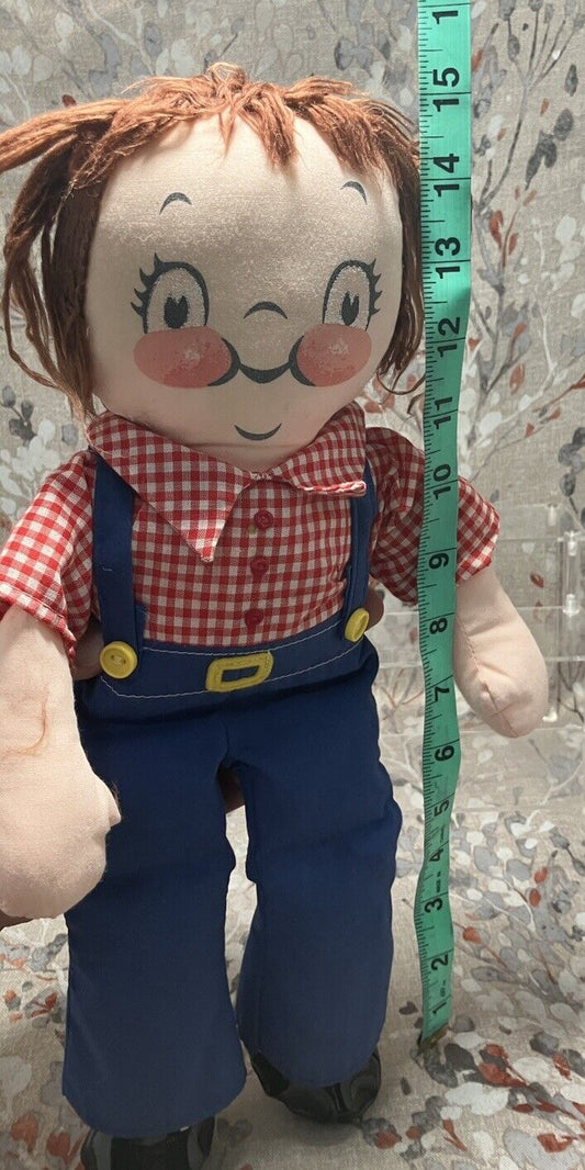 Vintage 1973 15.5" Original "The Campbell Kid" Cloth Doll Boy W/ Original Outfit