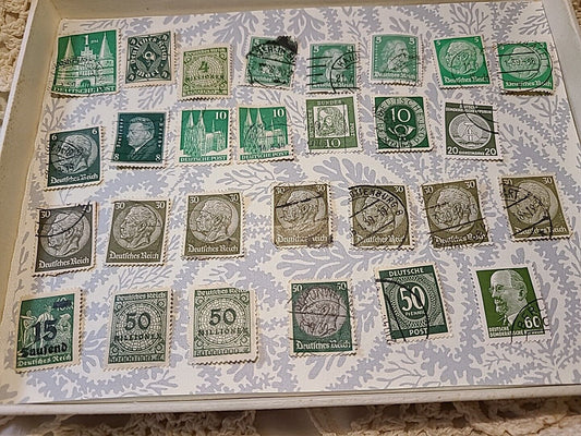 Vintage Collectible Postage Stamps Lot Germany Deutsches Reich Post