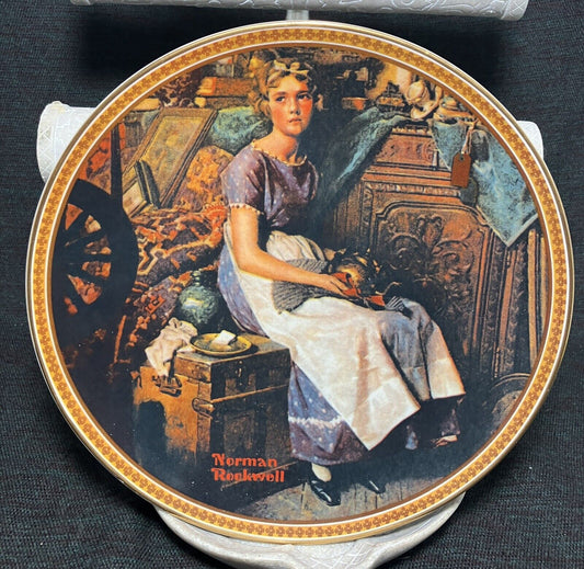 Norman Rockwell " Dreaming In The Attic " - Rediscovered Women Collector Plates