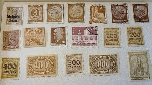 Vintage Postage Stamp Lot Germany Deutsche Demokratische Republik  Dientmarke