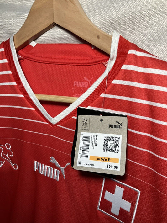 Switzerland Soccer Jersey Suise Puma Official Dry Cell World Cup Size S