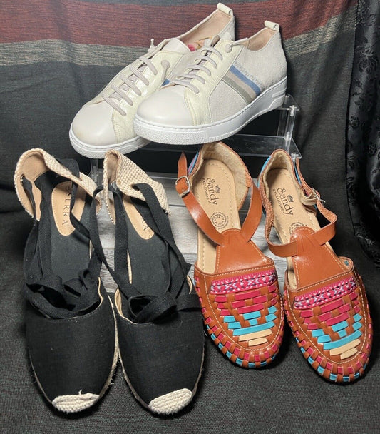 HISPANITAS SERRA AND SANDY EXCLUSIVAS Shoes Bundle of 3 Size U.S. 9/40 For Women