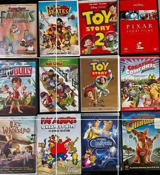 DVD Bundle Family & Cartoon Movie Classics Rare Finds Included