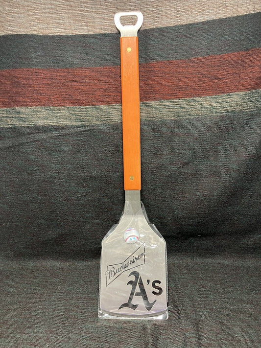 New Oakland A’s Budweiser Sportula BBQ Grilling Spatula Bottle Opener