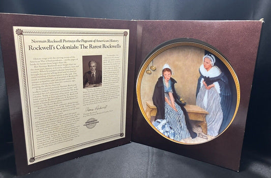 Norman Rockwell Colonial Collectible Plate Words of Comfort Porcelain Knowles 8"